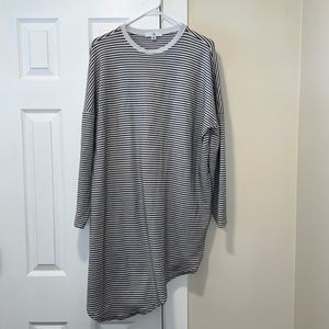 Misguided striped long sleeve dress